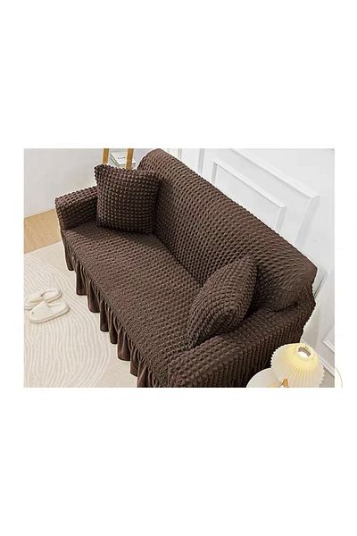 BALADI HOME Калъф за триместен диван Bürumcük Lycra, гъвкав, може да се пере (1 брой)