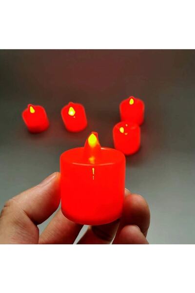 CEPHOME 5'Li Alevsiz Led Mum Işığı Pille Çalışan
