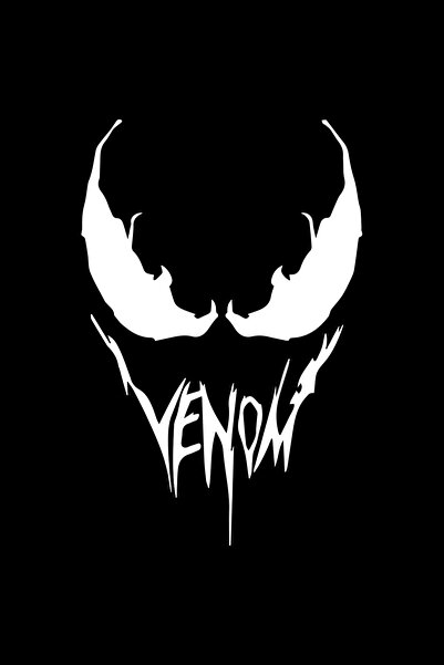 MegaSticker Venom Face - ملصق سيارة، دراجة نارية، خوذة، كمبيوتر محمول وزجاج م...