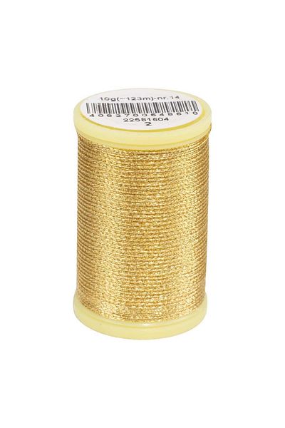 ATMACA TUHAFİYE Anchor Anchor 02No Hand Simi 10 Gram Small Reel - Κέντημα χειρός Σχοινί Μεταλλικό Νούμερο 2 Χρυσό Χρώμα