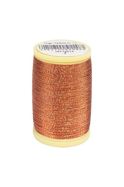 ATMACA TUHAFİYE Anchor Anchor No. 07 Hand Glitter 10 Gram Small Spool - Hand Embroidery Thread Metallic Size 7 Copper