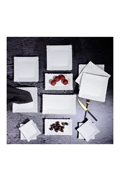 Kosova KYA457 Beyaz Seramik Kahvaltı Seti 13 Parça