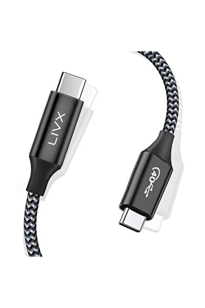 LivX Action Thunderbolt 4 Type C 100 W PD Şarj 3 Metre 40 Gbps Veri ve Görünt...