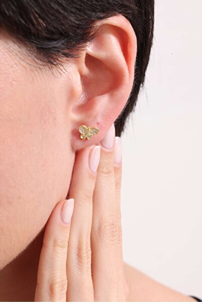 Silvano Jewelry 925 Ayar Gümüş Minik Yusufçuk Küpe