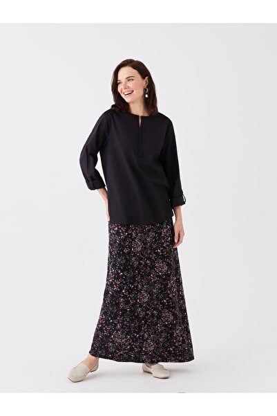 LC Waikiki Grace Beli Lastikli Çiçekli Kadın Etek