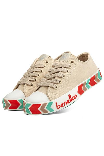 Benetton ® |   BN-90620- Bej - Pantofi sport pentru damă