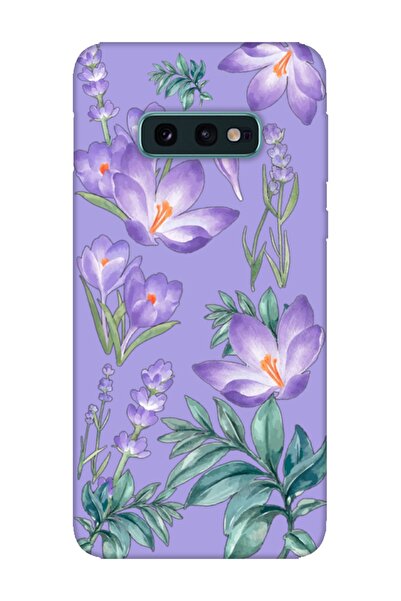 frondcase Samsung S10e Kış Çiçeği Lila Telefon Kılıfı