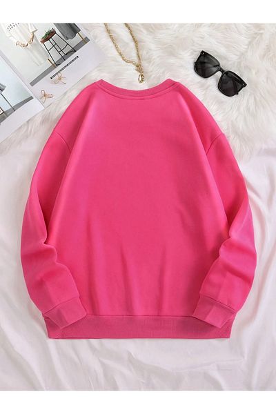 Machetta Unisex Sleeping Koala Panda με στάμπα με 3 νήματα Oversize φούτερ με λαιμόκοψη