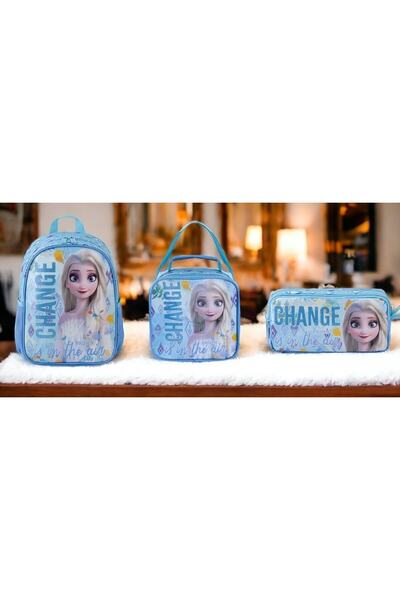 Frozen حقيبة رياض الأطفال HAWK JR CHANGE وصندوق الغداء وصندوق القلم