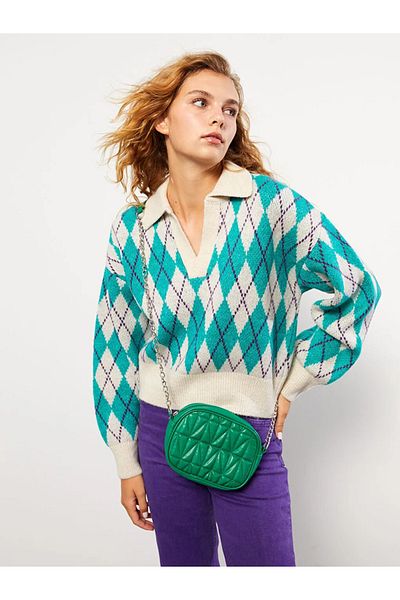 LC Waikiki Γυναικεία τσάντα χιαστί καπιτονέ Leather Look