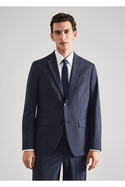 MANGO Man Slim Fit Wool American Set