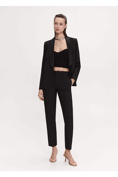 MANGO Woman Satin Detailed Trousers