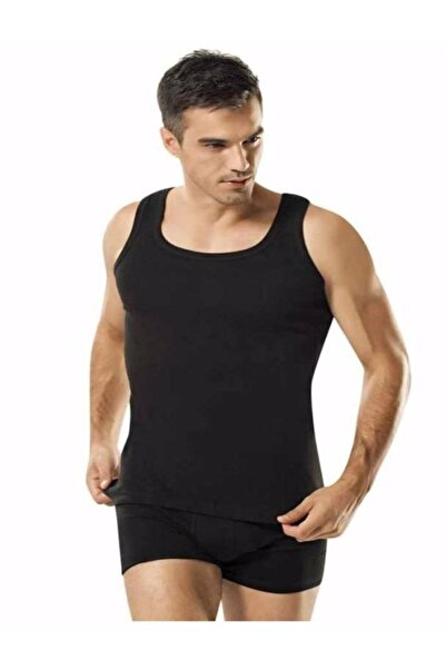 Namaldı قميص داخلي رجالي مكون من 3 قطع أسود مضلع بدون أكمام-112