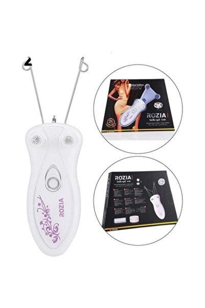 ROZIA Ipli Pratik Epilasyon Aleti Profosyonel Yanak Yüz Tüy Kıl Alma Temizleme Seti Şarjlı