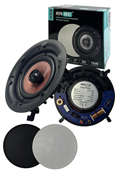 Hepa-Merz Hepa Merz Hvx-170 Pro alçıpan Tavan Hoparlörü 16 Cm 170w 8 Ohm Siya...