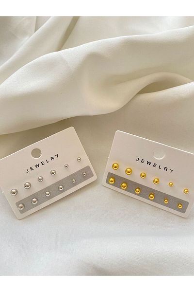 İlraysa Gold And Silver Color Metal Ball Set