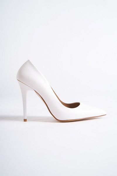 Modabuymus Pantofi Stiletto cu toc inalt alb - Lapita