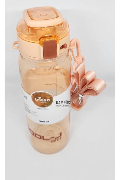 Gıpta Cool-J Well 900ml Soft Orange Hanging Lockable Tritan K7559 Flask