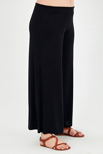 Moda Cazibe Plus Size Loose Cut Viscose Combed Cotton Trousers