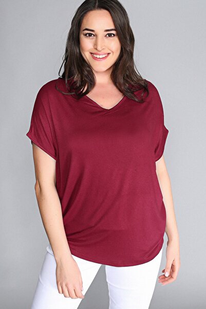 Moda Cazibe Kadın Kırmızı Bluz M9169