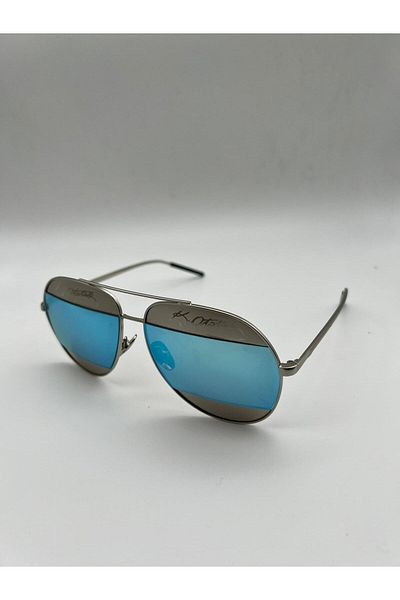 Angel Eyes Black Mirrored Sunglasses with K.Atatürk Text Detail