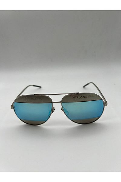 Angel Eyes Black Mirrored Sunglasses with K.Atatürk Text Detail