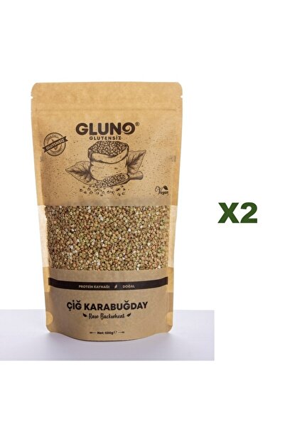 Gluno Glutensiz Çiğ Karabuğday Tane 500gr X 2 Adet
