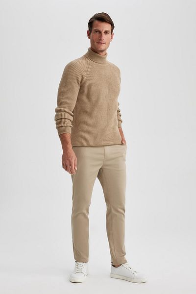 DeFacto Standard Fit Turtleneck Sweater B0587ax23wn