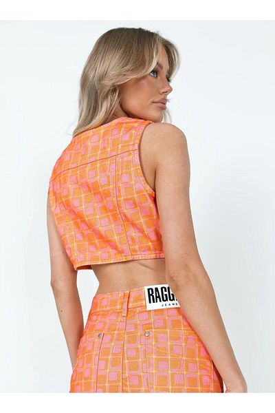 BPM Ragged Priest Women's Crop Vest - Stylish and Comfortable Design