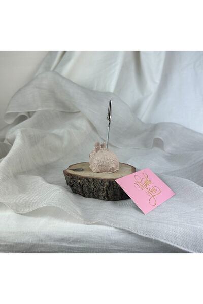 oasis decoration Cream Rabbit Note Holder, Photo Holder