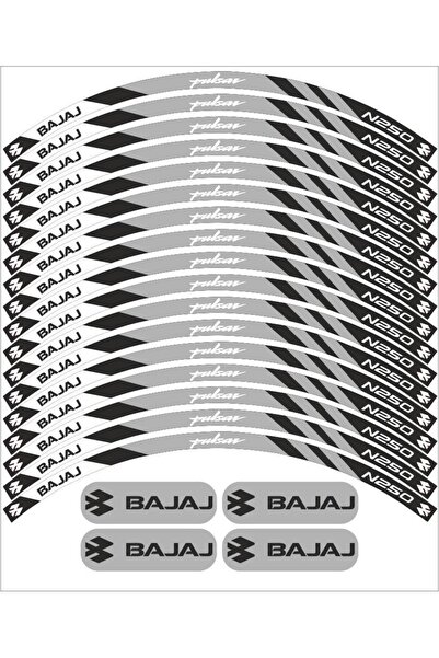 Genel Markalar BAJAJ PULSAR N250 UYUMLU JANT ŞERİDİ Motosiklet Aksesuar Jant ...