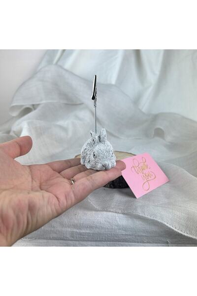 oasis decoration Antique Rabbit 2-Piece Note Holder Set, Photo Holder