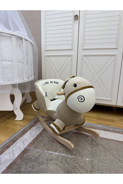 EĞİTİCİ AHŞAPLAR Sevimli Hayvan Figürlü Sallanan Sandalye