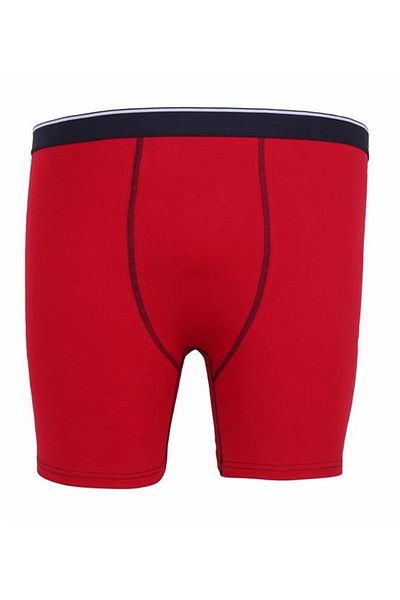 Starbattal Large Size Lycra Boxers - Long Leg, Red 11906