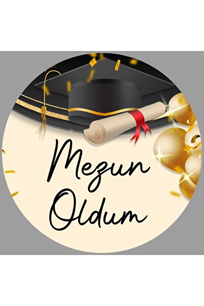 TELLGRAF Mezuniyet Sticker Seti (4x4 cm 24 adet)