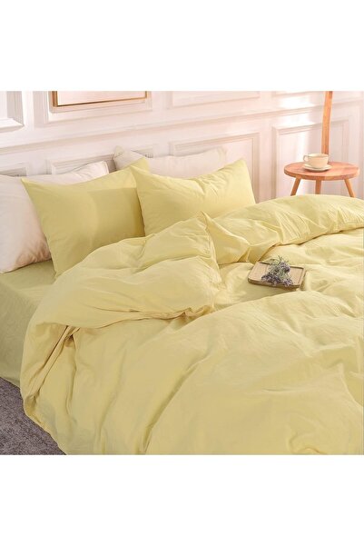Good Morning Easy-Iron Double Cotton Duvet Cover + 2 Pillowcases All Colors