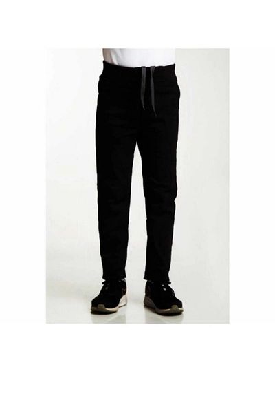 FATELLA Unisex Kids Ribbed Waist Back to School Canvas School Pants