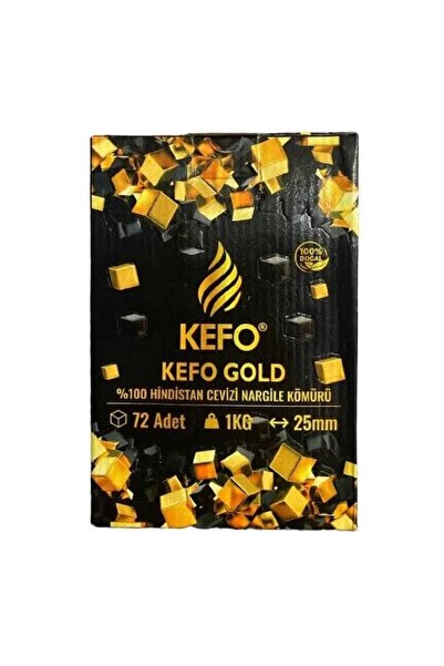 KEFO GOLD KEFO NARGİLE KÖMÜRÜ 25 mm 1000 GR