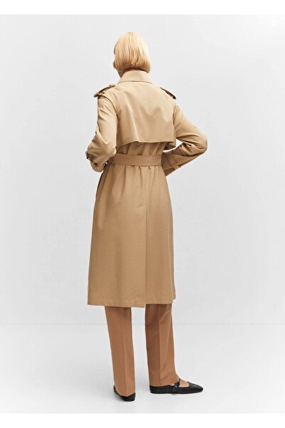 MANGO Woman Pytlový trenčkot s páskem