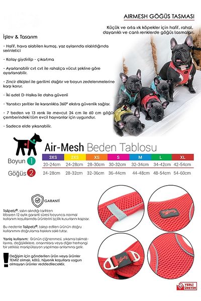 Tailpetz Airmesh Cat Dog Collar