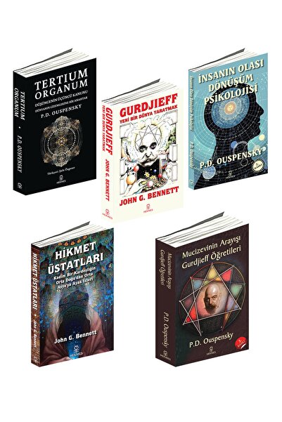 Hermes Yayınları Dördüncü Yol Ouspensky ve Bennett 5 Kitap Set