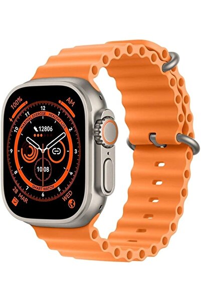 COOYEE Watch8 Ultra Uyumlu Gri Renk Akıllı Saat 2.09 Inç Android & Iphone Uyu...