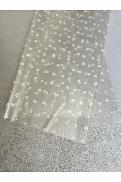 Meyofficial Flower Patterned Transparent Gelatin Packaging Material 70*100 Cm Size