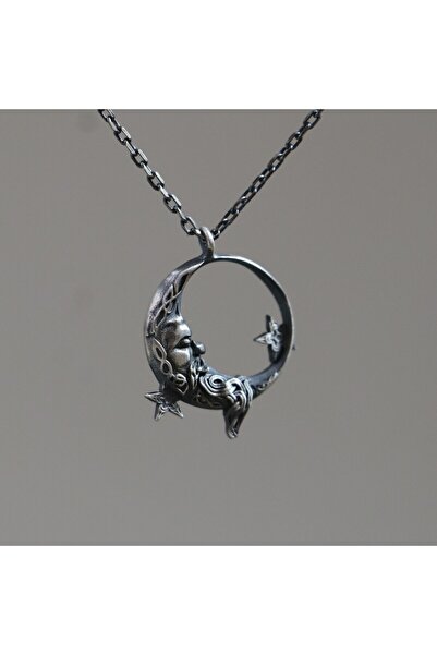 Moko Art Design Ay 925 Gümüş Kolye