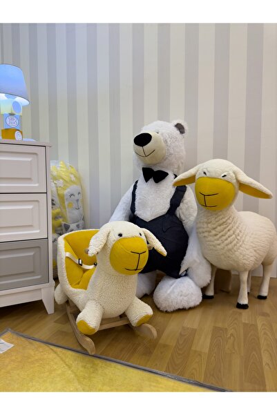 EĞİTİCİ AHŞAPLAR Sevimli Hayvan Figürlü Sallanan Sandalye