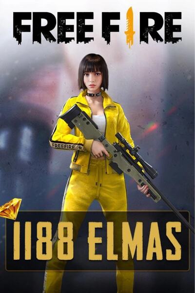 Free Fire 1188 Elmas