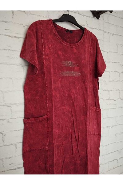anne moda ankara Tot bumbac cu pietre, țesătură lycra, fără afișaj interior, mâneci scurte joase, rochie strălucitoare la modă