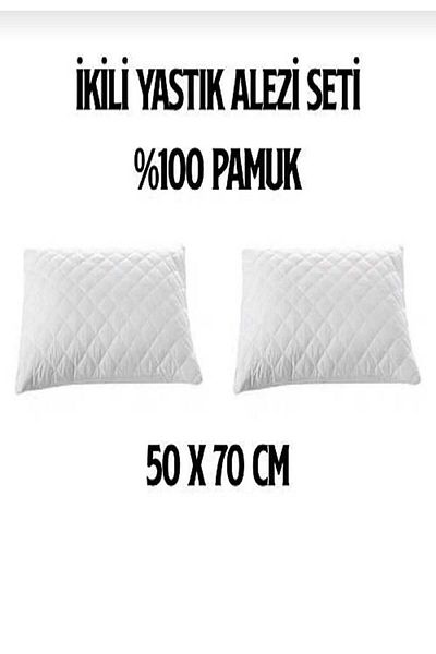 AYHOME Liquid Proof Pillow Pad Pillow Protector Pillow Case Kapıtontli Set of 2 50 X 70 White Color