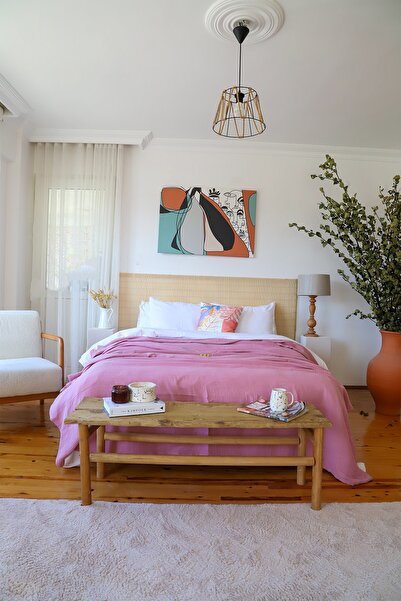 vivamaison Bračni 4-slojni muslin Pike Prekrivač za krevet Pamuk komada Dvost...