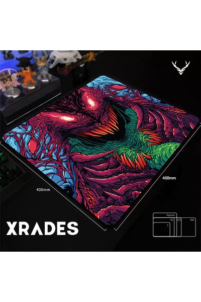 Xrades Hyper Rage Aqua Control 480x400 MM ESport Gaming Mousepad 48x40 CM Compatible
